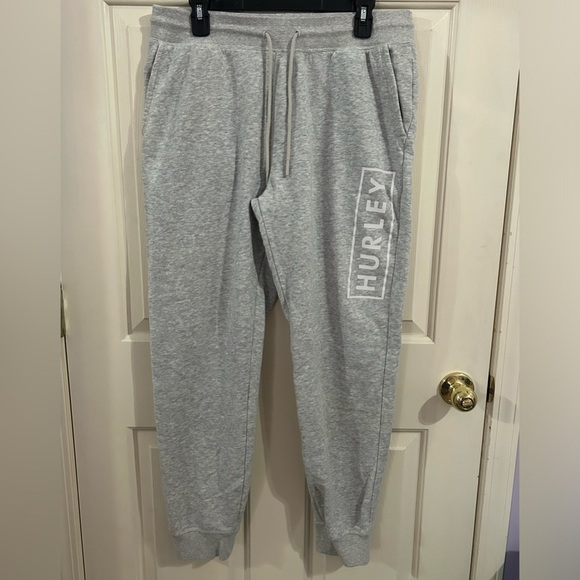 Hurley Other - Hurley Boxed Logo Men’s Large Cotton Blend Tapered Joggers